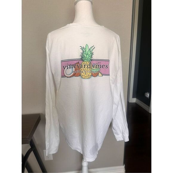 Vineyard Vines Martha’s Vineyard Men’s XL Pina Colada Pineapple Coconut White Lo - Picture 1 of 8
